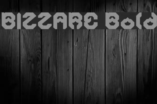 BIZZARE Bold Font examples