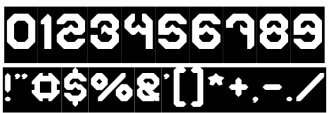 BIZZARE-Inverse Font OTHER CHARS