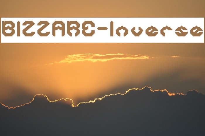 BIZZARE-Inverse Font examples