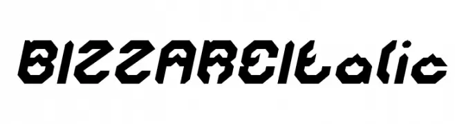 BIZZARE Italic  font caratteri gratis