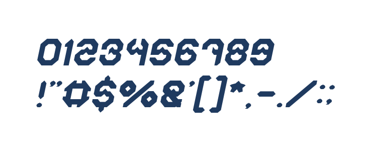 BIZZARE Italic Other Characters