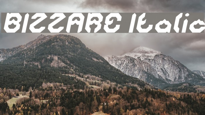 BIZZARE Italic Example 2