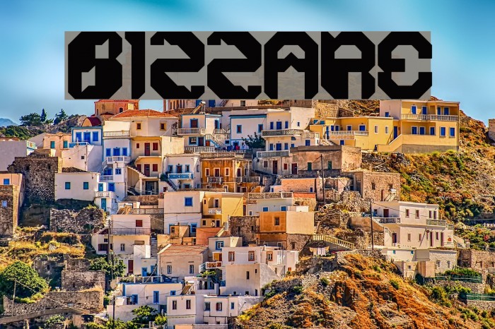 BIZZARE Font examples