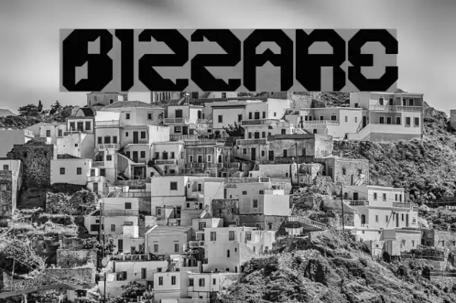 BIZZARE Font examples
