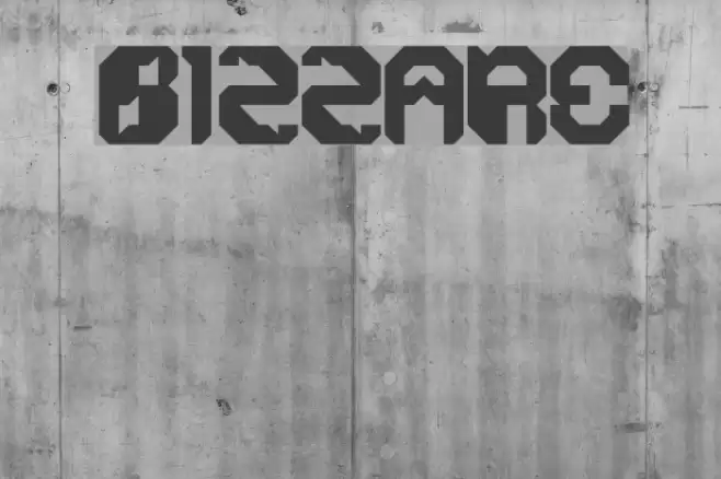 BIZZARE Font examples