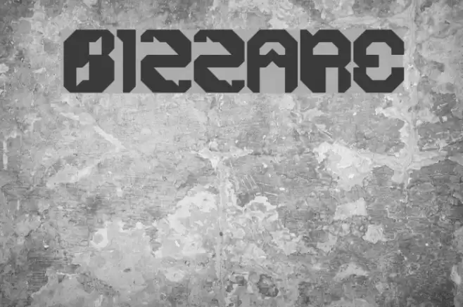 BIZZARE Font examples