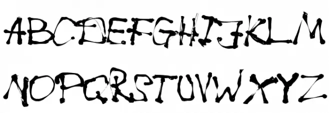 BItCH MUST DiE Font Litere mari