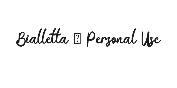 Bialletta - Personal Use Logo