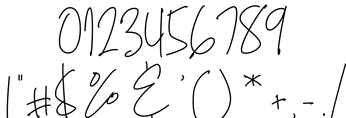 Bianka Script Font OTHER CHARS