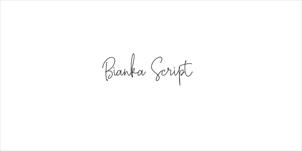 Bianka Script Logo
