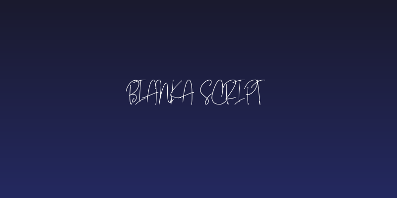 Bianka Script Social Header