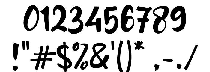 Biasa Font OTHER CHARS