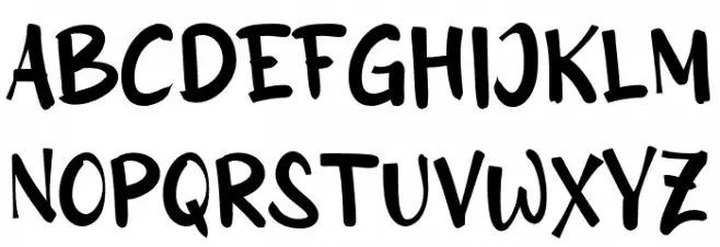 Biasa Font UPPERCASE