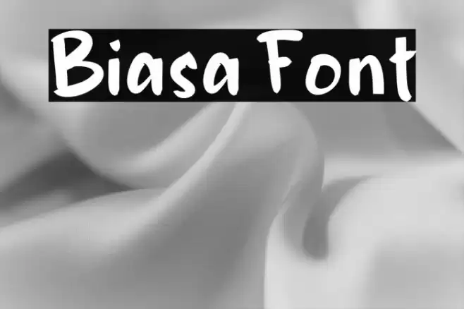 Biasa Font examples