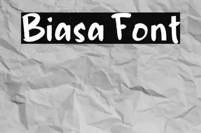 Biasa Font examples
