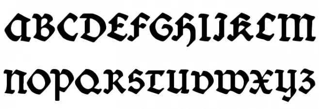 Bibelschrift フォント 大文字
