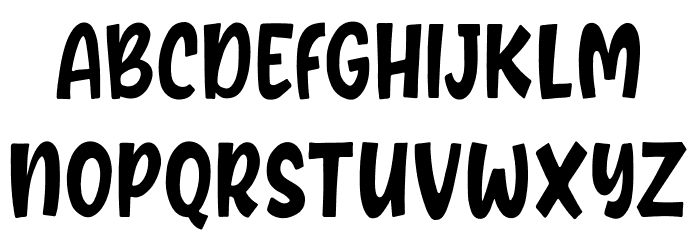Biber Bread Regular Font LOWERCASE