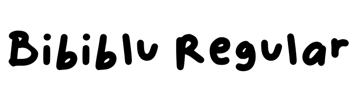 Bibiblu Regular  Free Fonts Download