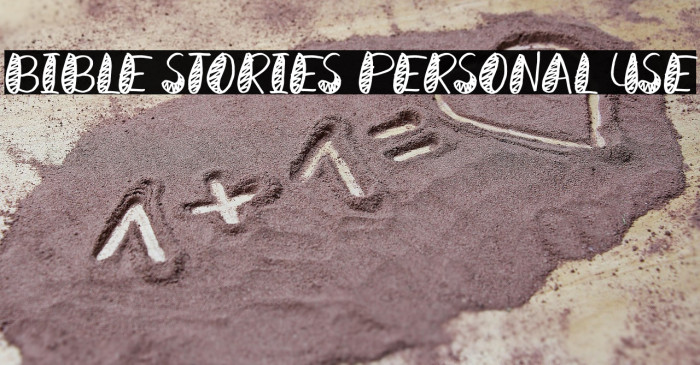 Bible Stories Personal Use Example 2