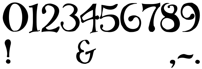 Bibliotheque Font OTHER CHARS
