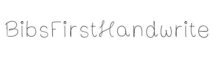BibsFirstHandwrite  Free Fonts Download