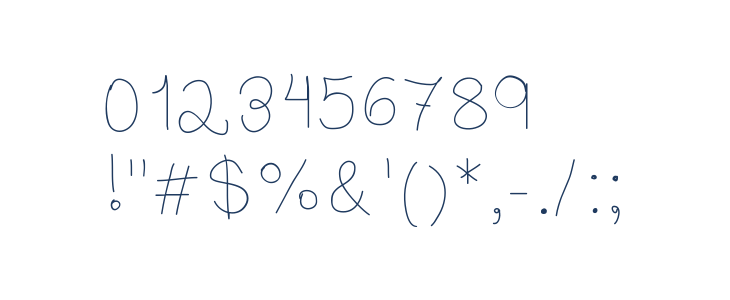 BibsFirstHandwrite Other Characters