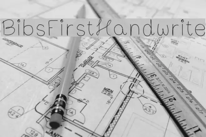 BibsFirstHandwrite Font examples