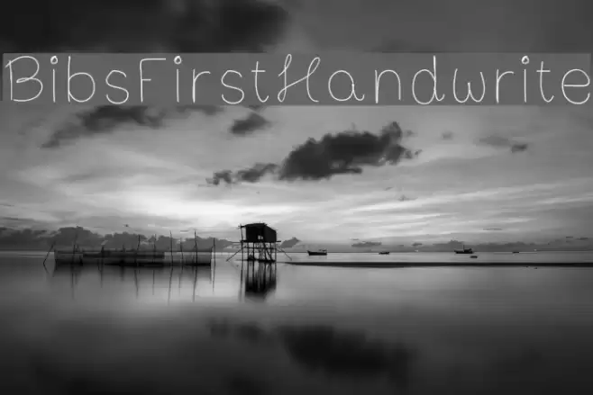BibsFirstHandwrite Font examples