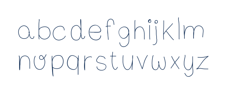 BibsFirstHandwrite Lowercase