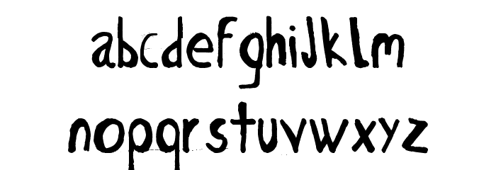 Bicho plumon Font LOWERCASE
