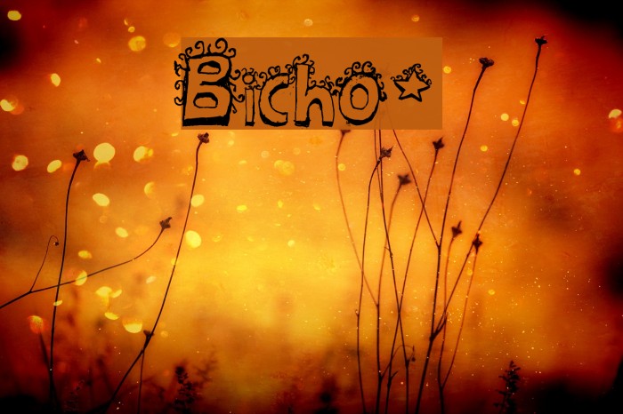 Bicho* Font examples