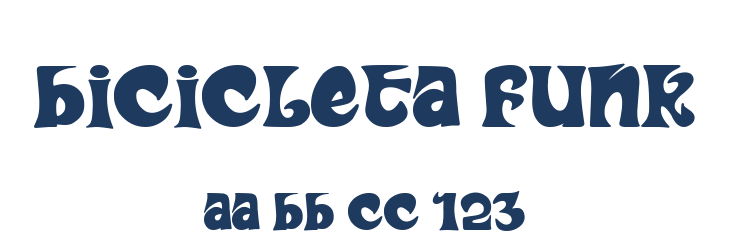 Bicicleta Funk Font Preview