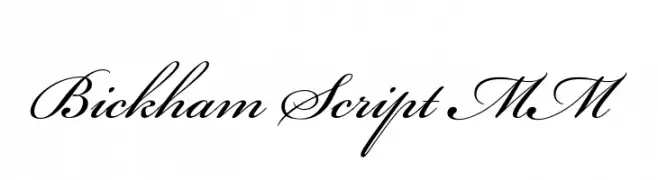 Bickham Script MM  Fuentes Gratis Descargar