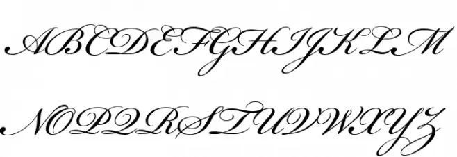Bickham Script MM خط أحرف كبيرة