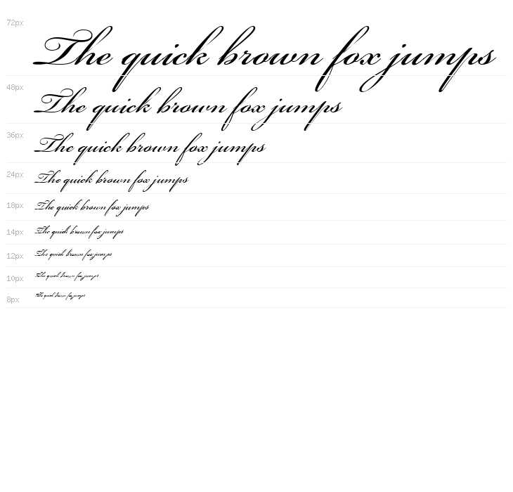 Bickham Script MM Waterfall