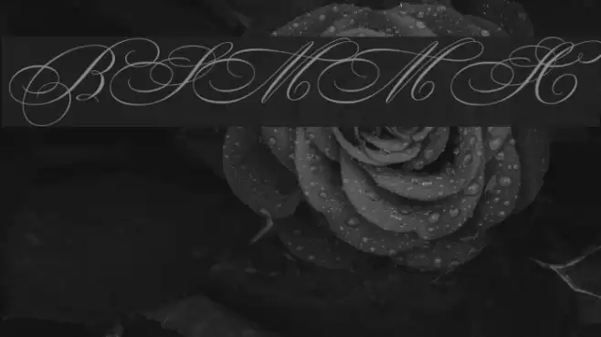 BickhamScriptMM SwCaps Font examples