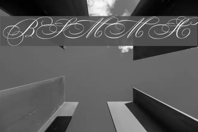 BickhamScriptMM SwCaps Font examples