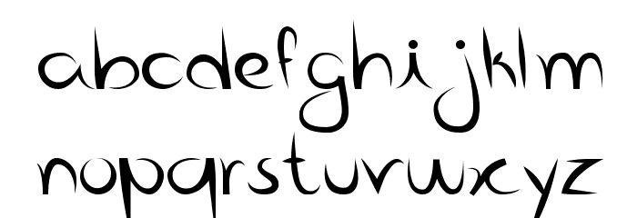 Bico de pena Font LOWERCASE