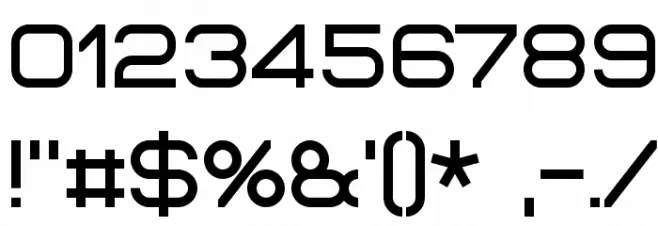 Bicubik Font OTHER CHARS