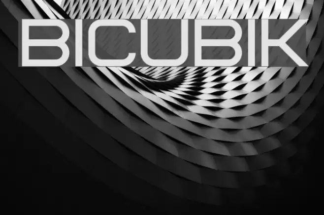 Bicubik Font examples