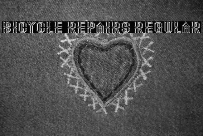 Bicycle Repairs Regular Font examples