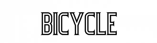 Bicycle  baixar fontes gratis