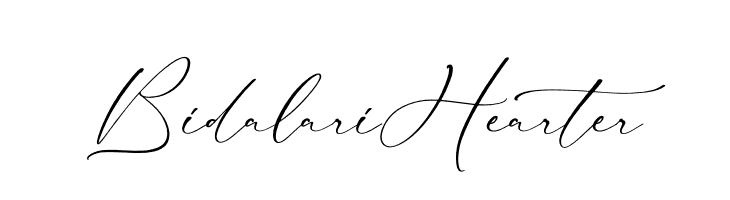 Bidalari Hearter  Free Fonts Download