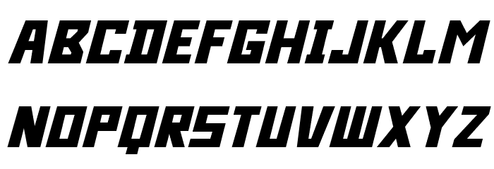 Bidan Bold Italic Font LOWERCASE