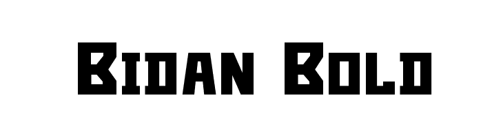 Bidan Bold  नि: शुल्क फ़ॉन्ट्स डाउनलोड