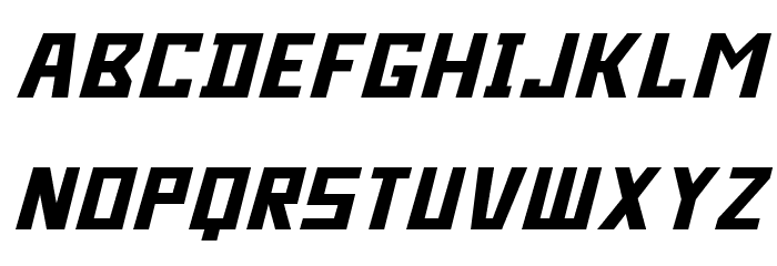 Bidan Italic Font LOWERCASE