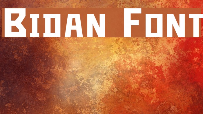 Bidan Font examples