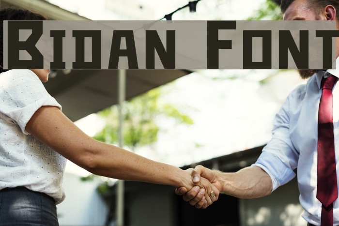 Bidan Font examples