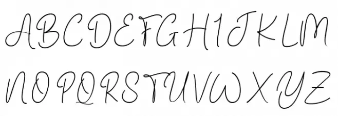 Bidatha Signature Шрифта ВЕРХНИЙ