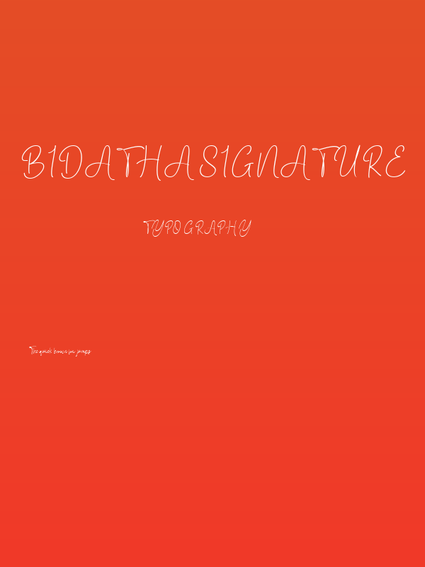Bidatha Signature Poster